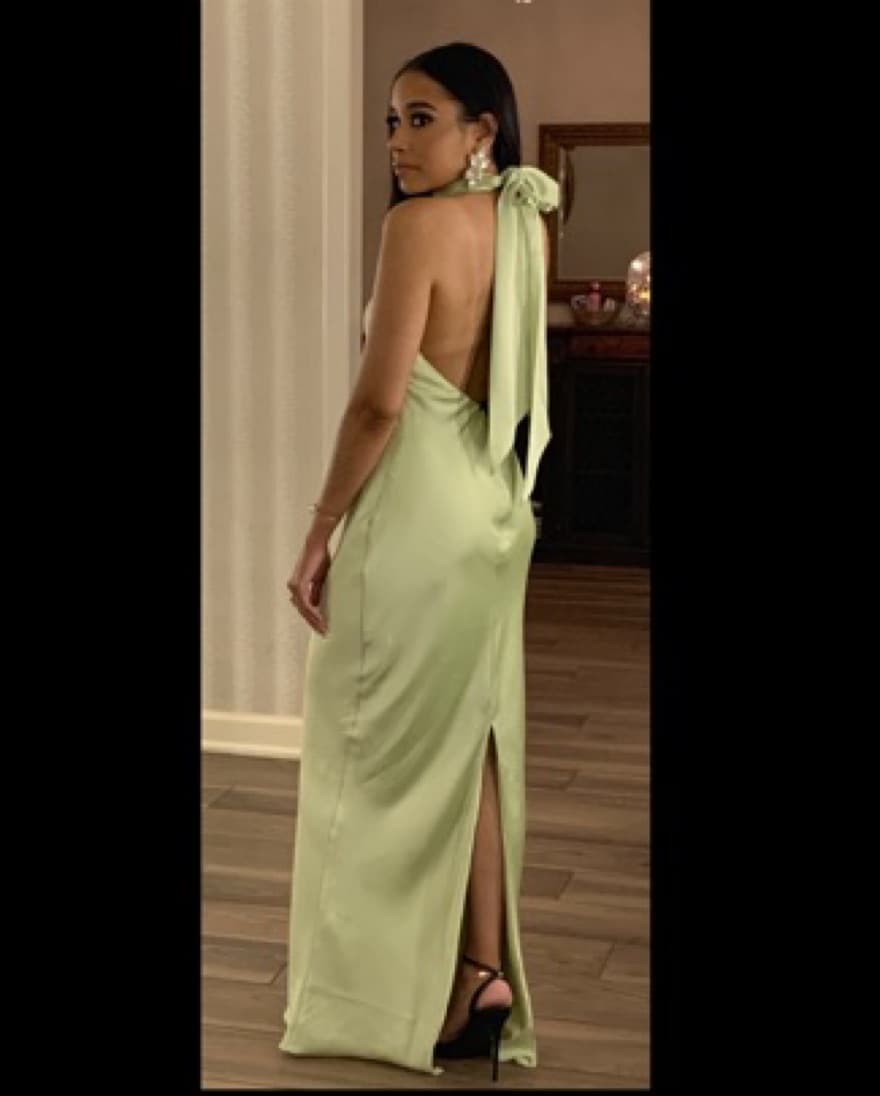 Ramy Brook Green Halter Dress - Image 2