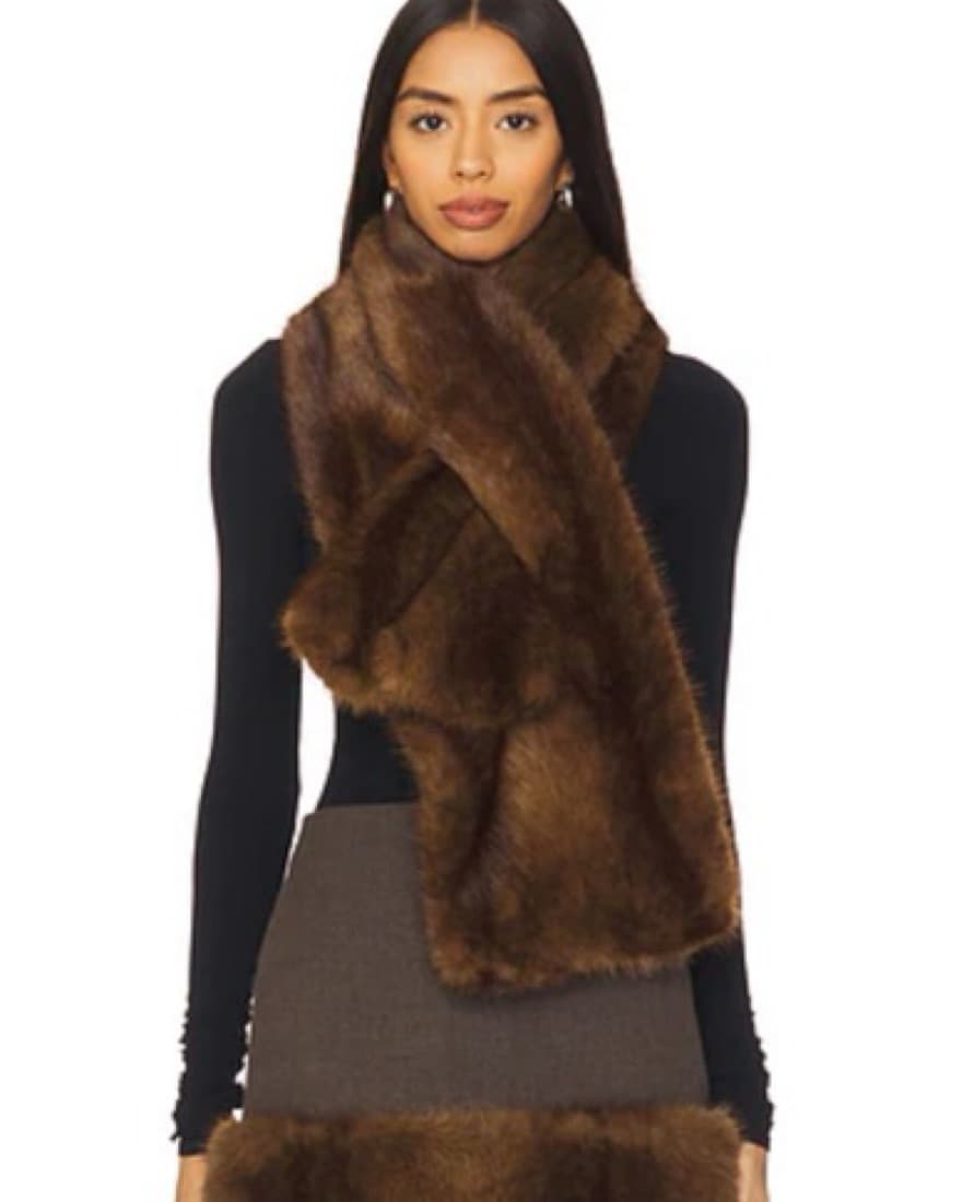 Revolve Emma Rose Faux Mink Scarf  - Image 1