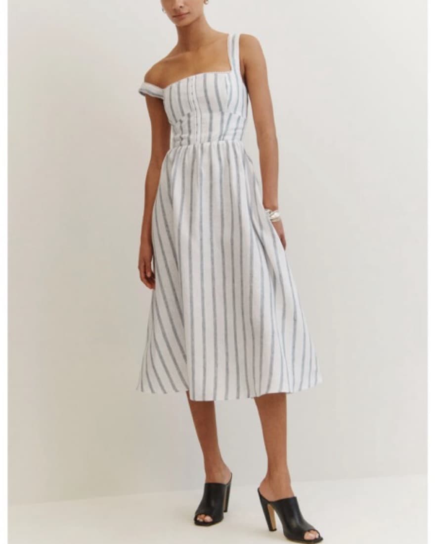 Reformation Tagliatelle Linen Dress - Image 3