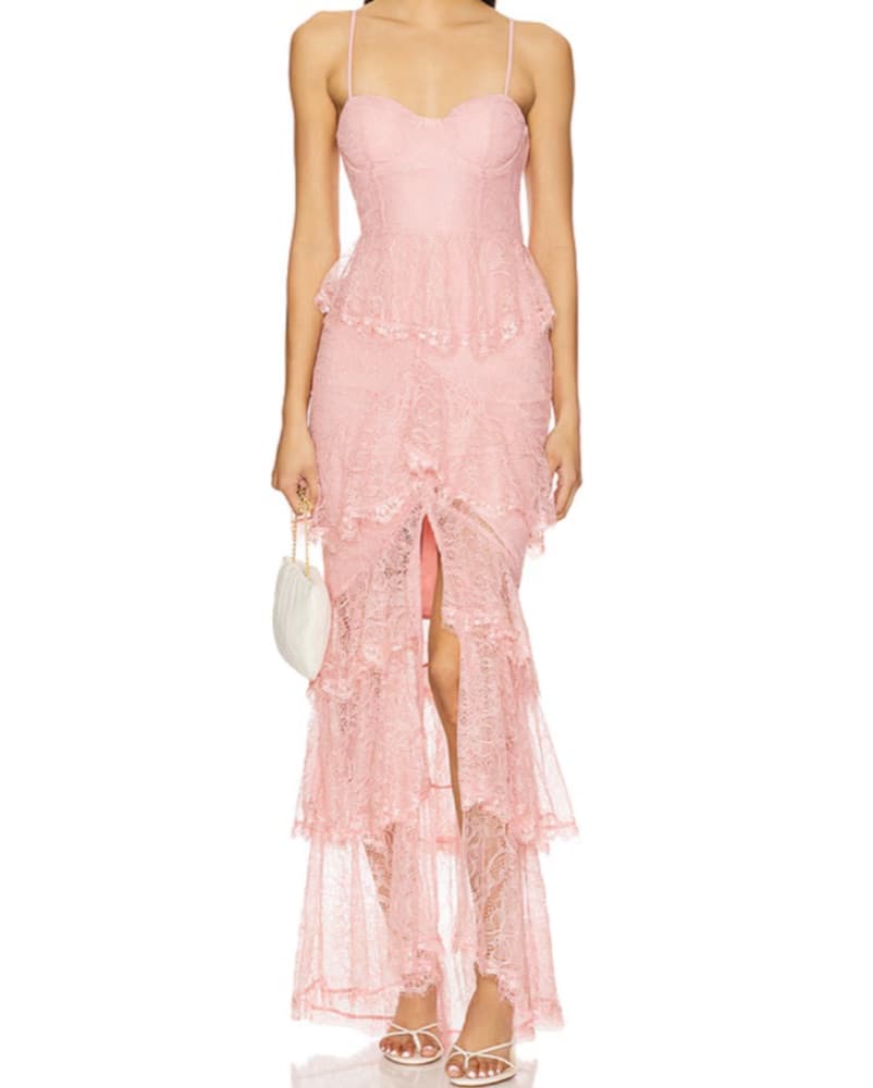 Majorelle Zelda Fitz Gown in Mauve Pink - Image 4