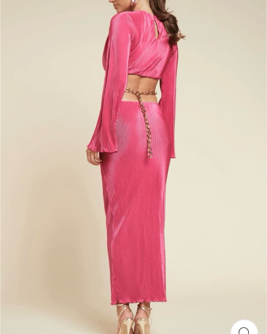Pink Maxi Cut Out Dress From Jaus - Image 2
