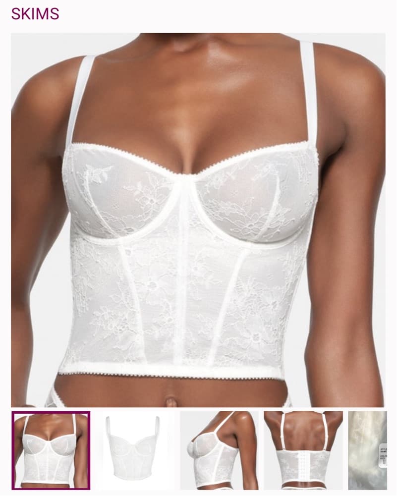 Skims White Corset  - Image 1