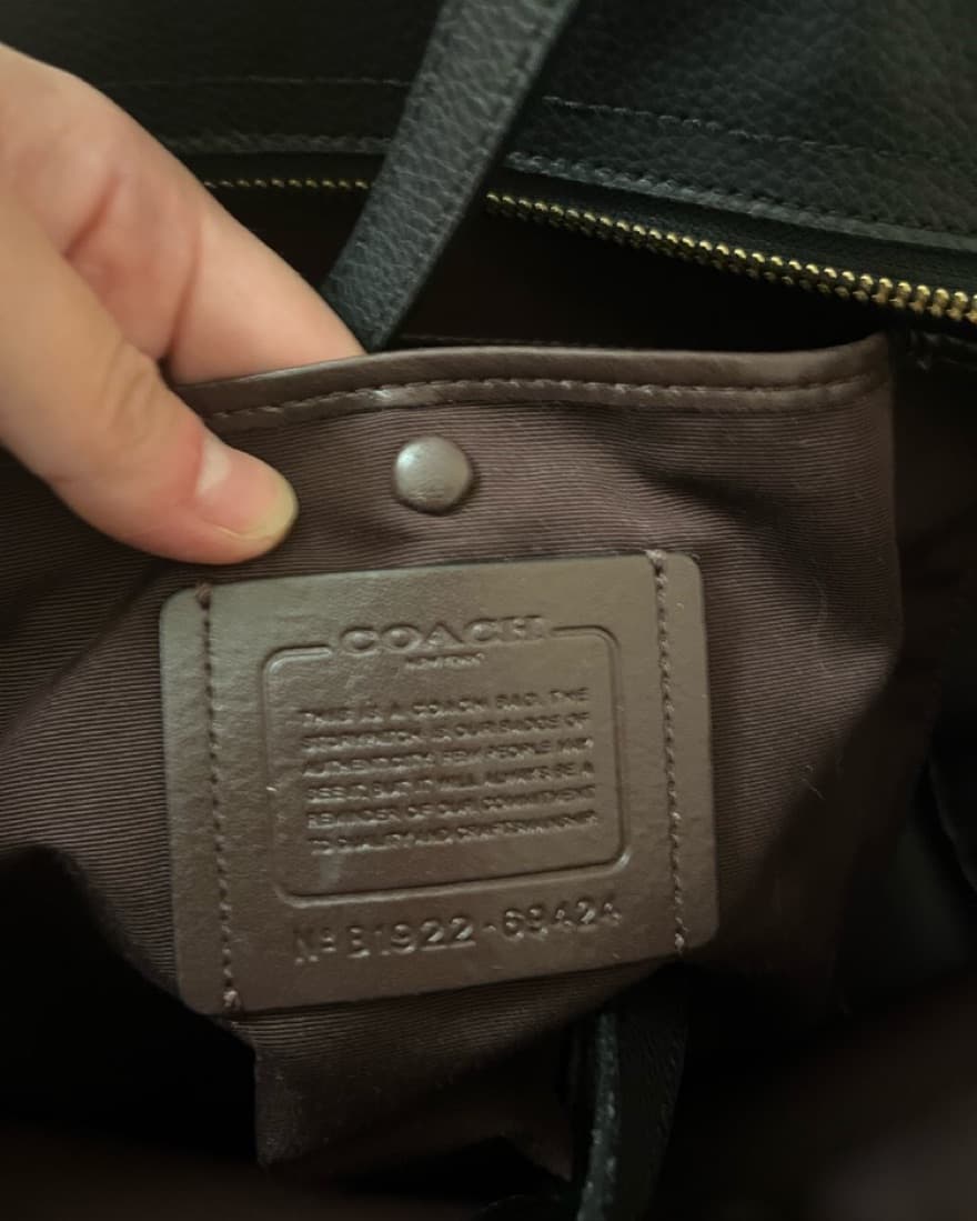 Coach Polished Pebble Leather Zip Tote - Image 2