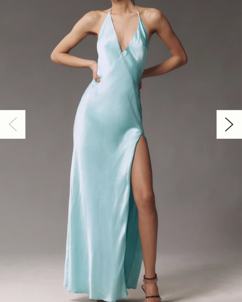 Bardot Yve V-Neck Halter Open-Back Front - Image 2