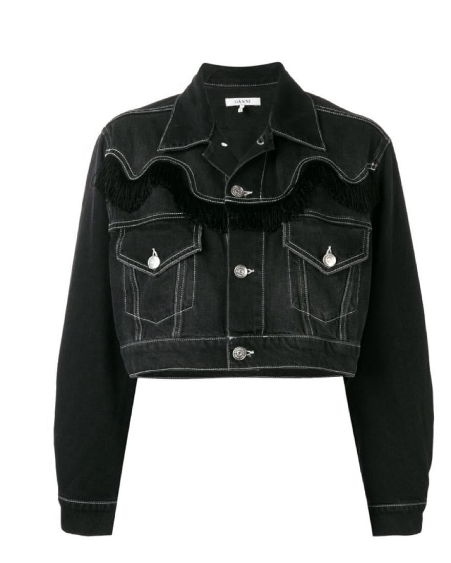 Ganni Fringe Denim Jacket  - Image 1