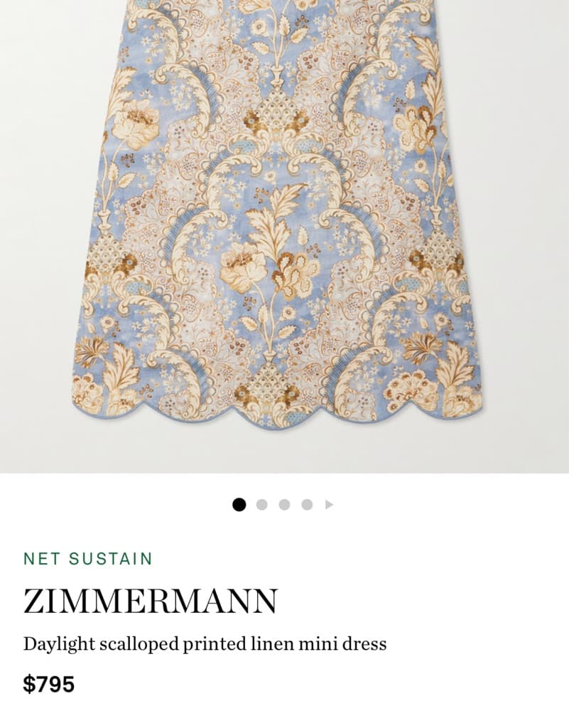 Zimmermann Scalloped Mini Dress - Image 5