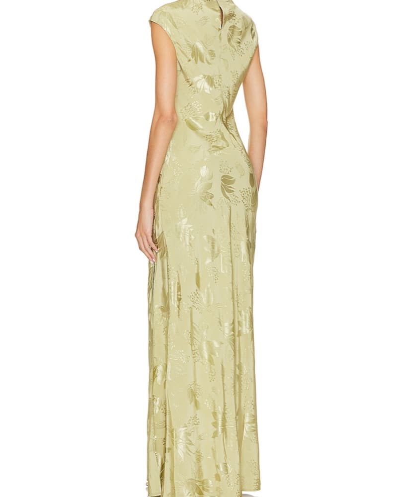 Avalon Maxi Dress in Sage Green  - Image 3