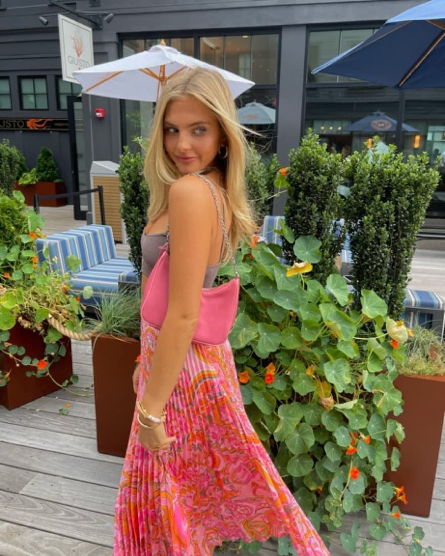 Beautiful pleated Floral Skirt - Image 5