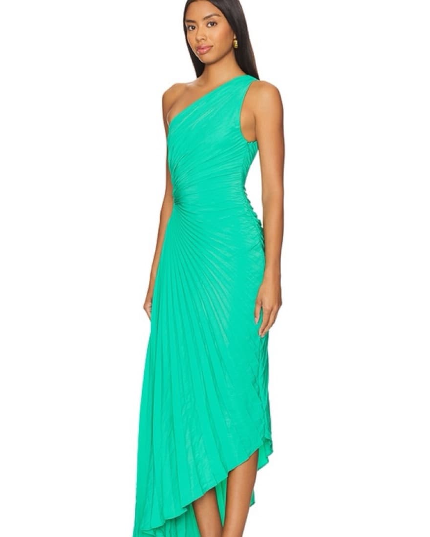 A.L.C Delfina Dress In Deep Mint  - Image 3