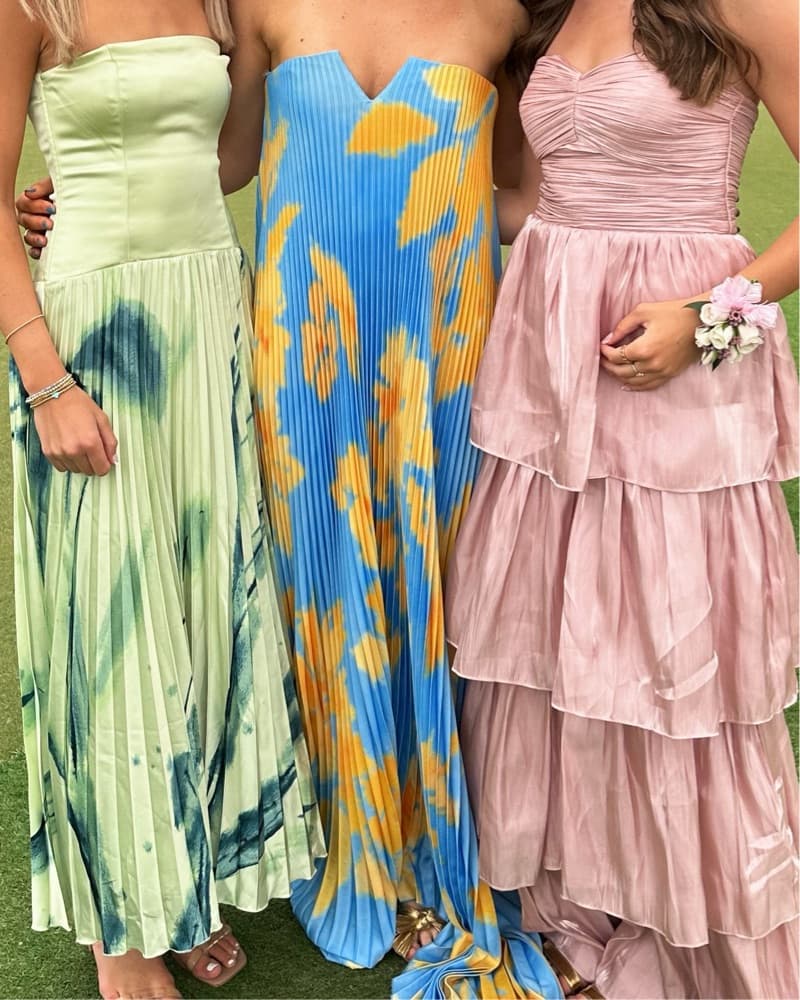 Black Tie Gown in Jardin Blue - Image 4