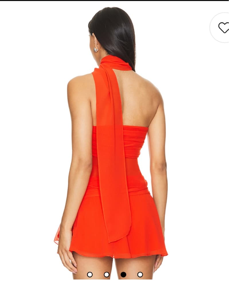 Guizio Chiffon Mini Skirt Set - Image 3