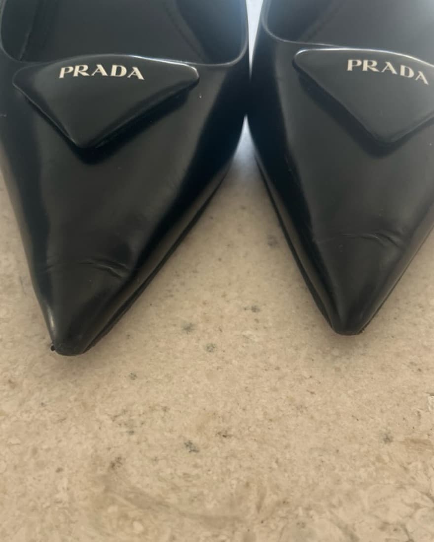 Classic Prada Slingback Heels - Image 3