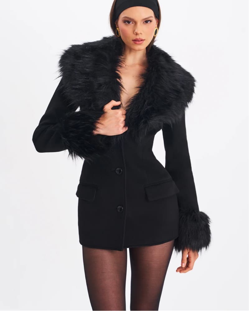 Wool Blend Mini Coat  - Image 5