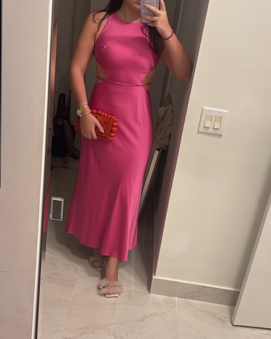 Alexis Hot pink dress - Image 2