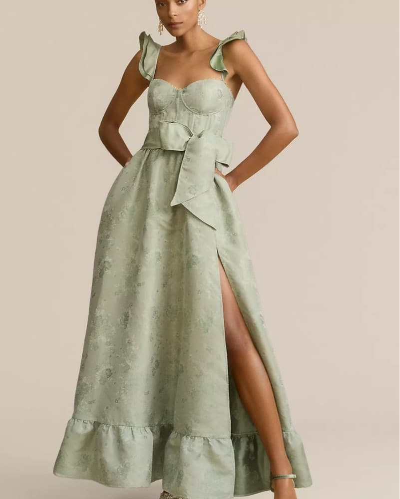 V. Chapman Green Dress - Image 1