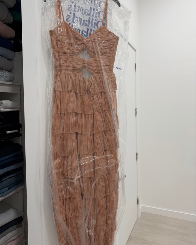 Gianni Bini Metallic Tiered Ruffle Dress - Image 2