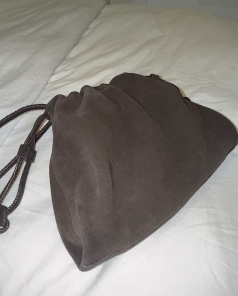 COS Mini Cavatelli Suede Bag Espresso - Image 5