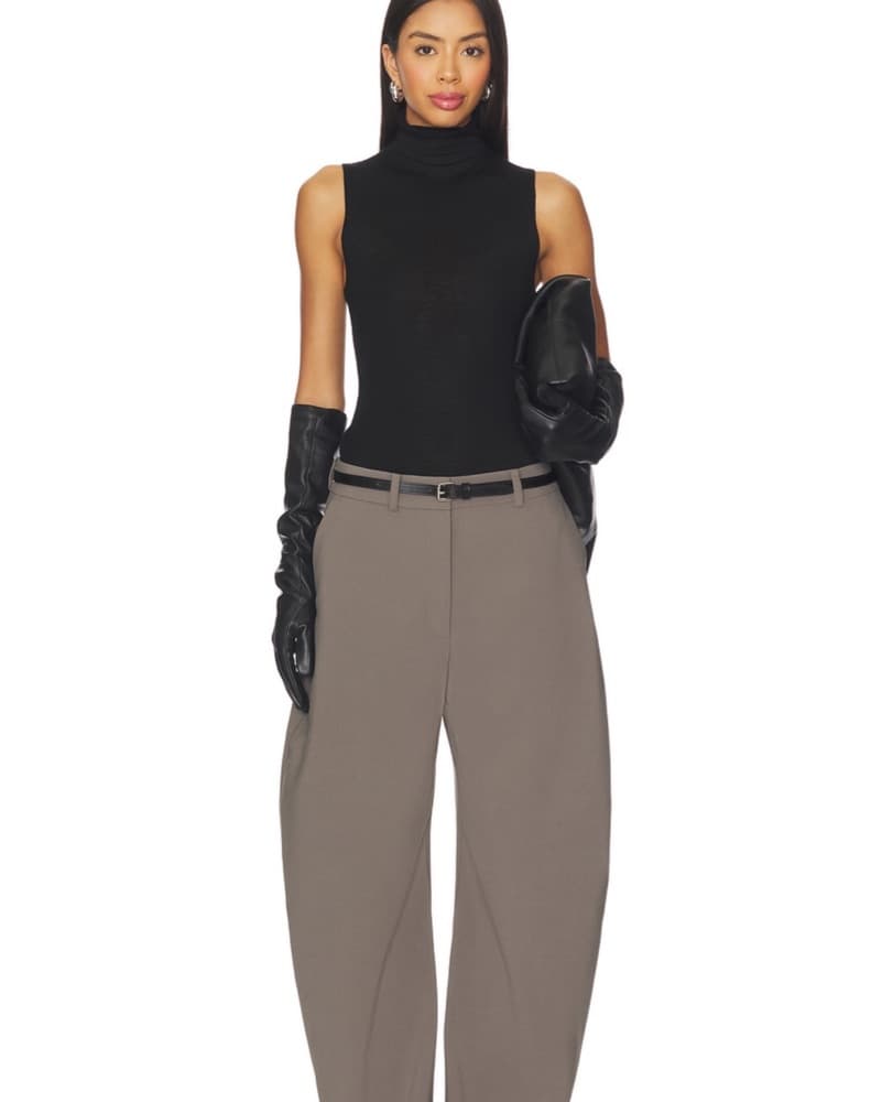 Long faux leather gloves - Image 2