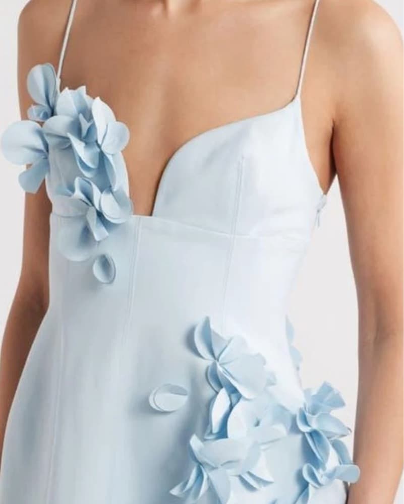 Acler Blue Bilston Mini Dress - Image 4