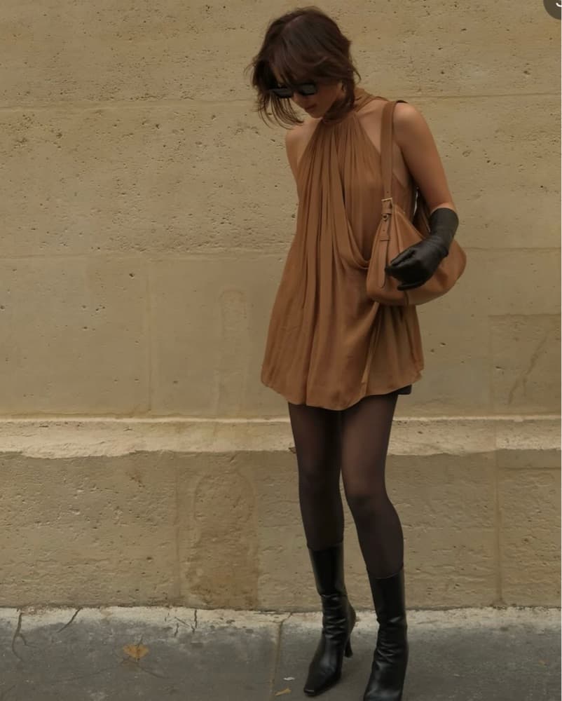 Huong Boutique Chiffon Mini Dress - Image 3
