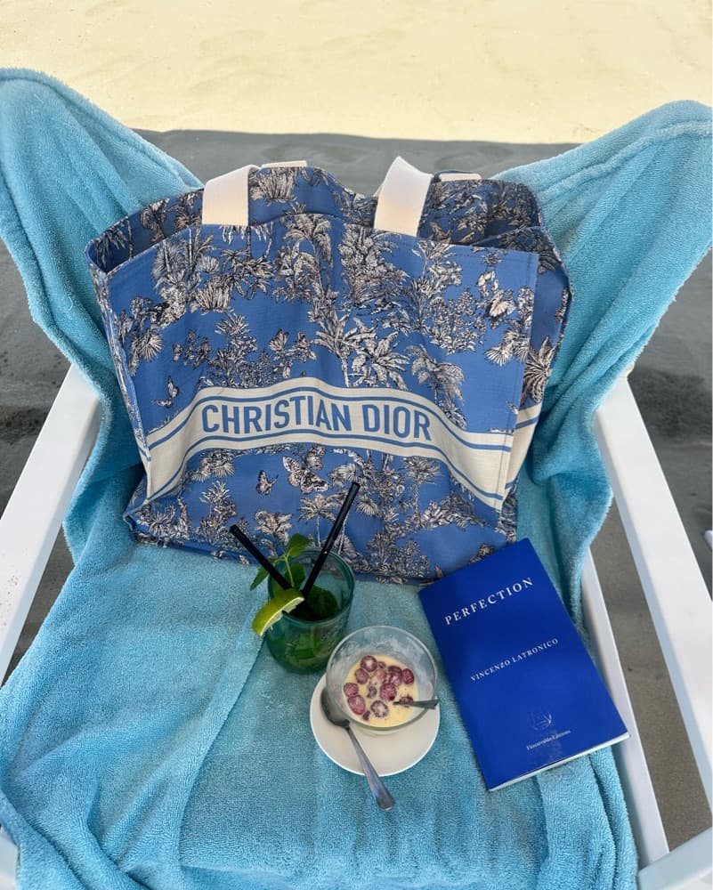 Linen Dior Beach Bag  - Image 1