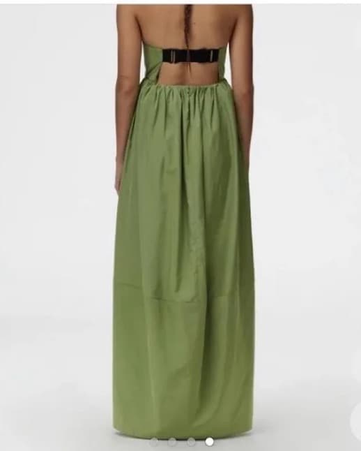 Tibi Chic Green Strapless Maxi Dress - Image 2