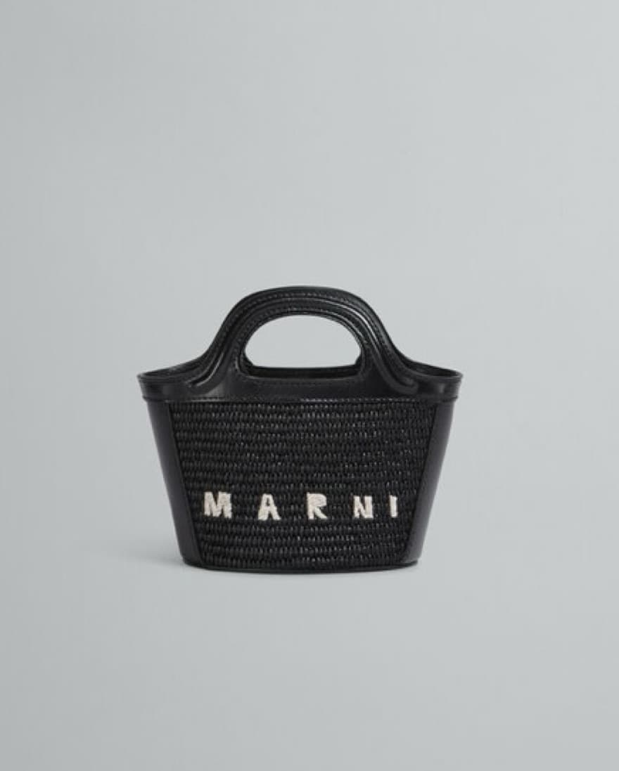 Marni Tropicalia Micro Bag In Black - Image 3