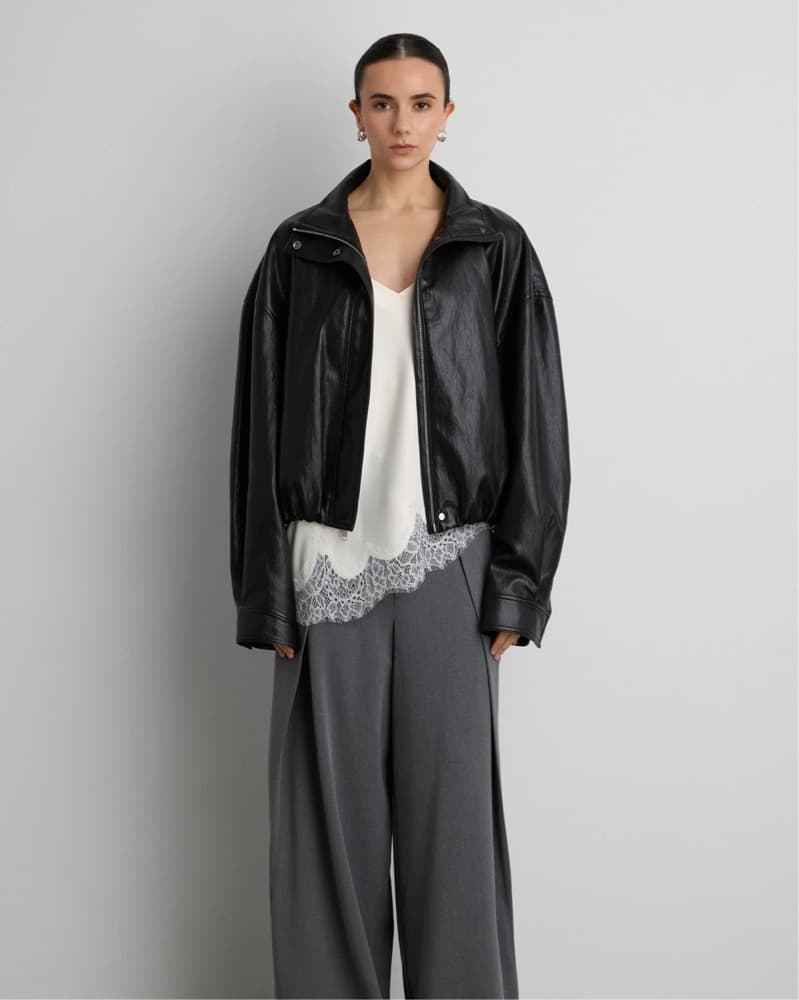 Oak & fort Leather Bomber  - Image 4