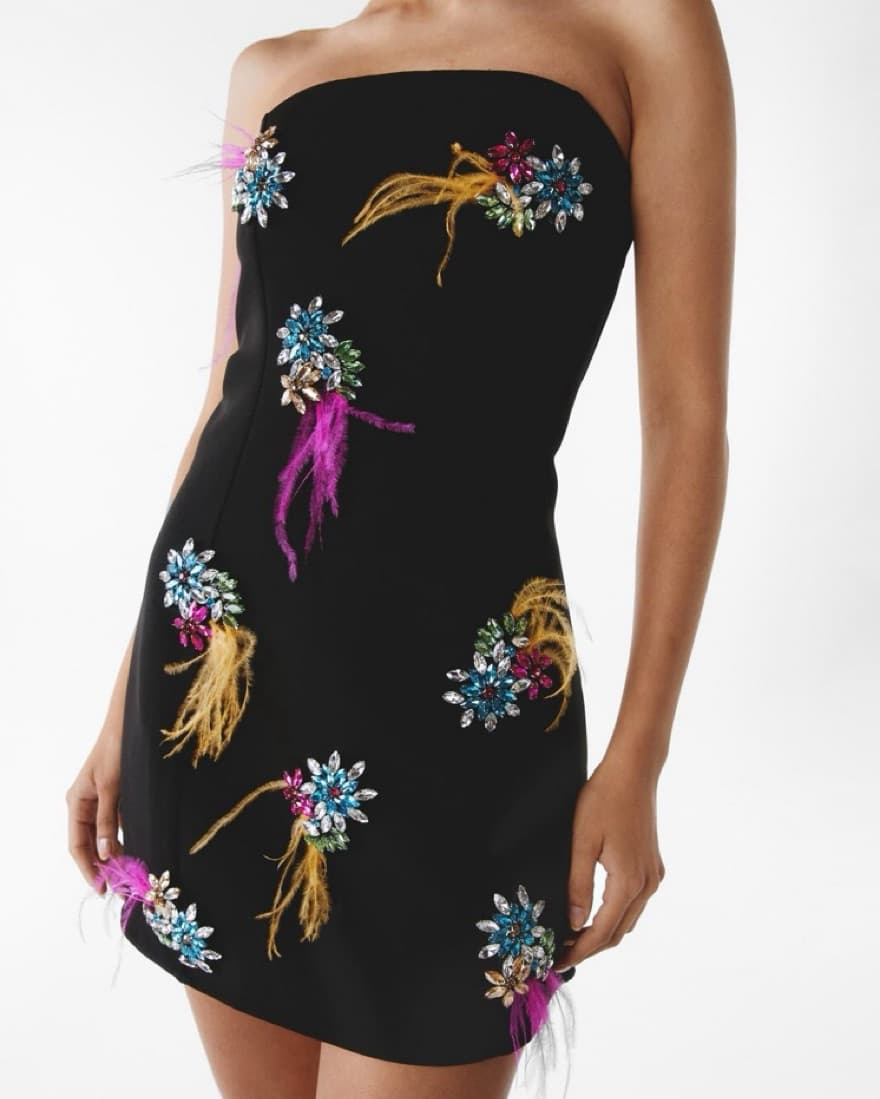 Strapless Embellished Dress  - Image 3