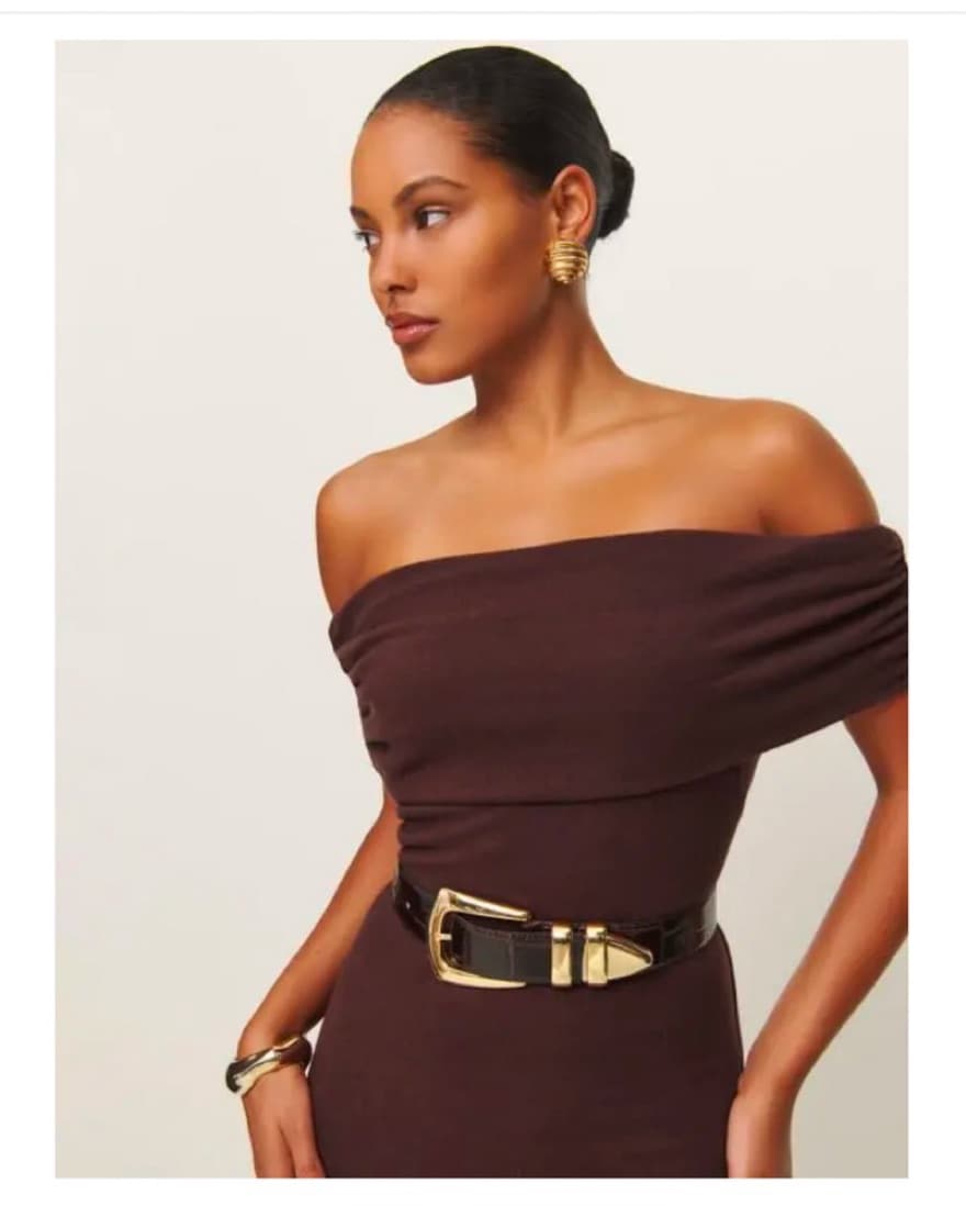 Reformation Off The Shoulder Dress - Image 2
