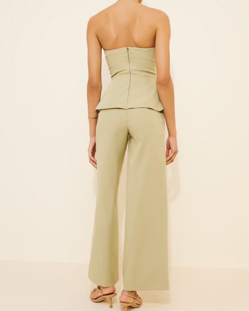 Rare London Sage Strapless Jumpsuit - Image 3