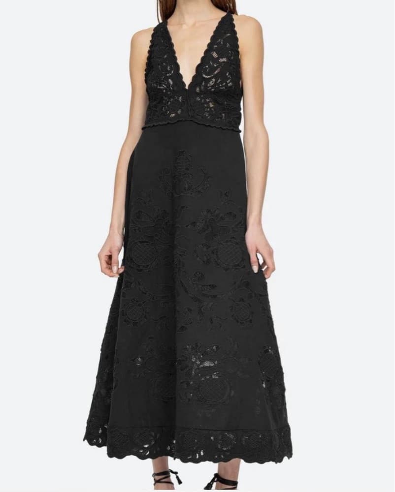 SEA NY Baylin Lace Slip Dress - Image 3