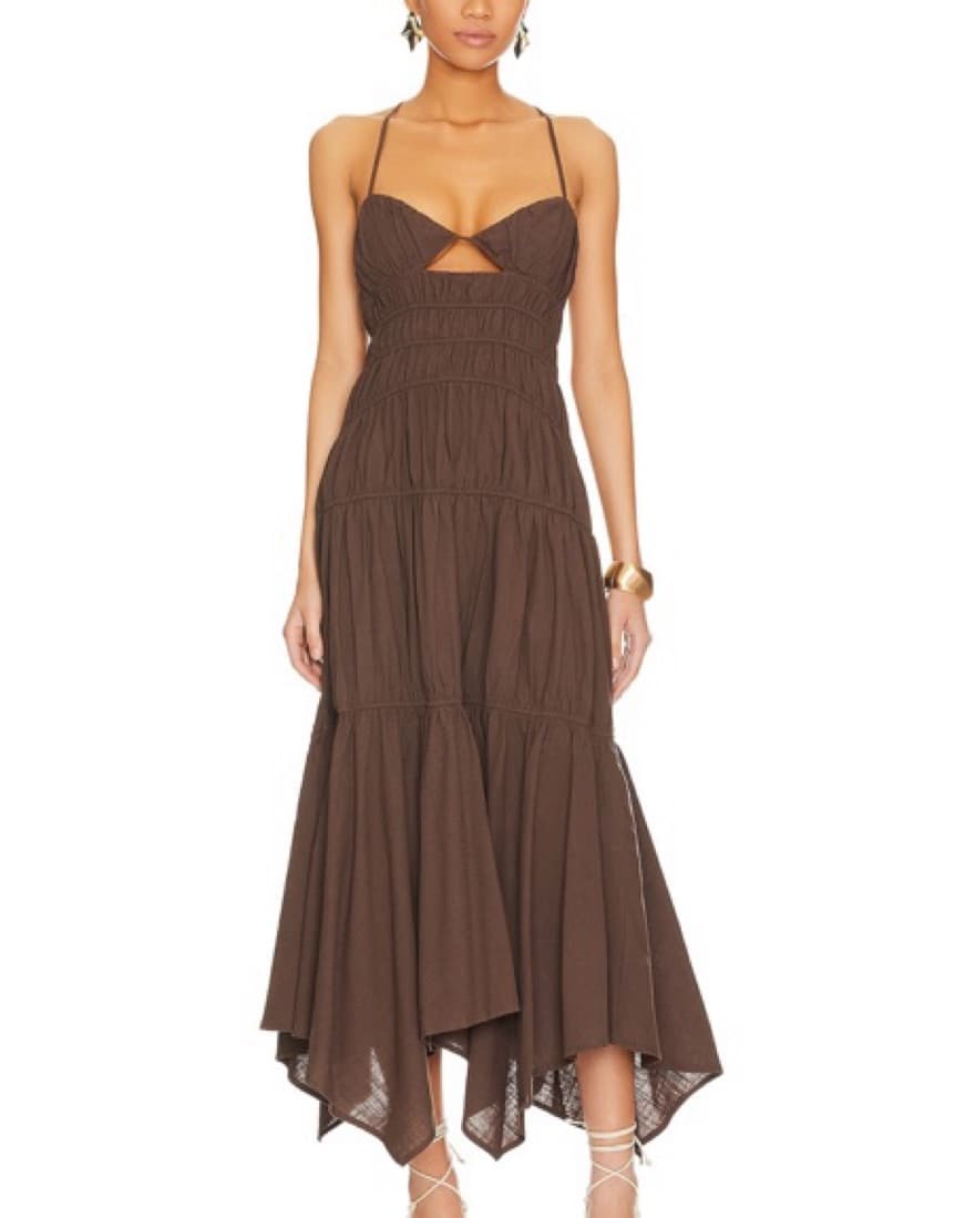 Tahlia Dress in Chocolate - Image 1
