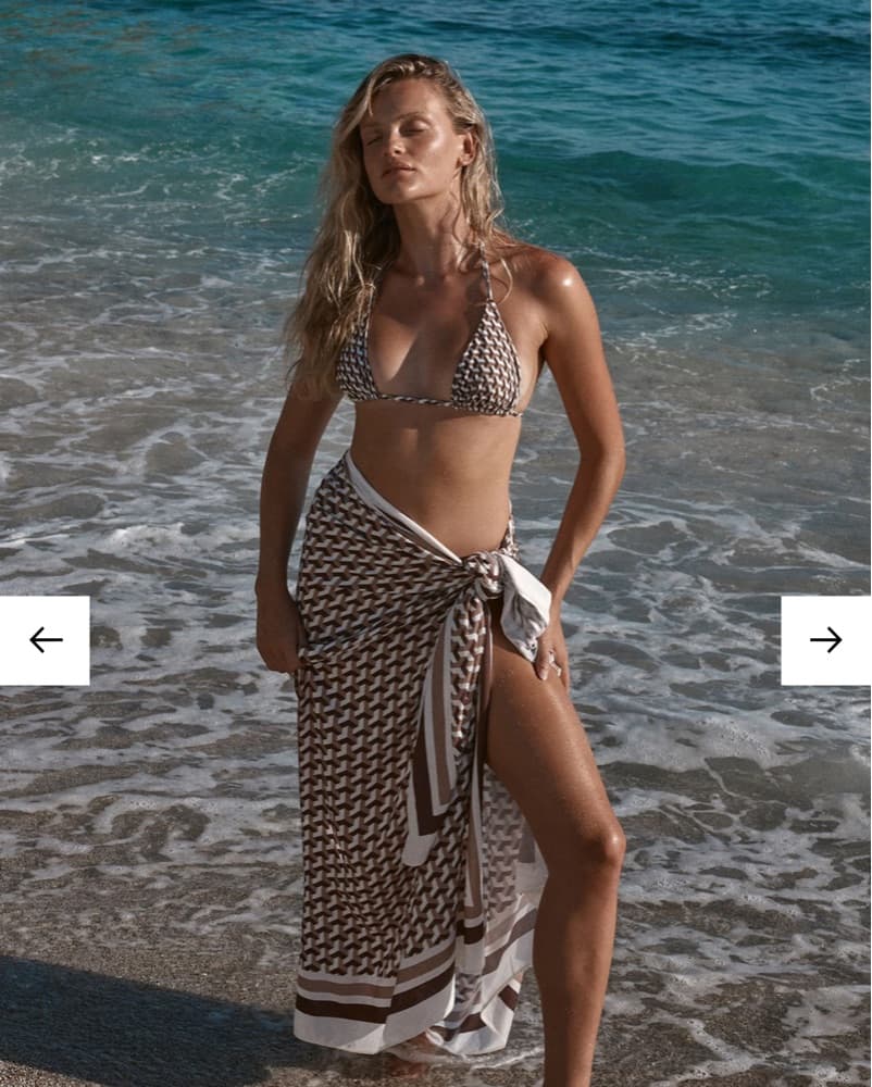 Monday Swimwear Swimsuit Set - Husk Geo  - Image 3