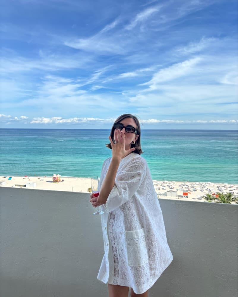 Vintage White Lace Beach Dress - Image 1