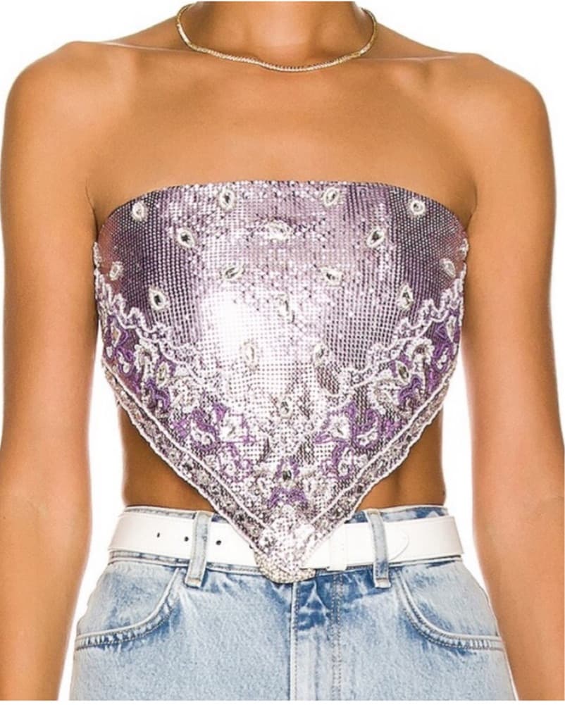 Retrofete Milos Top In Lilac  - Image 1
