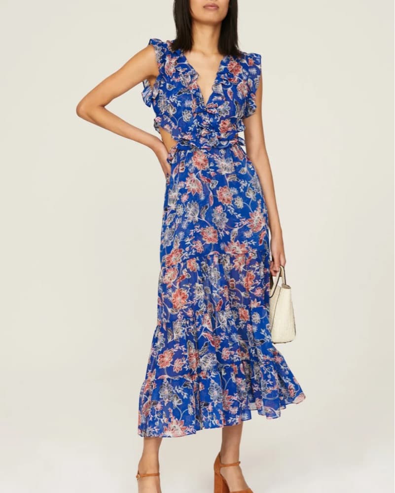 Misa Floral Midi Dress - Image 1