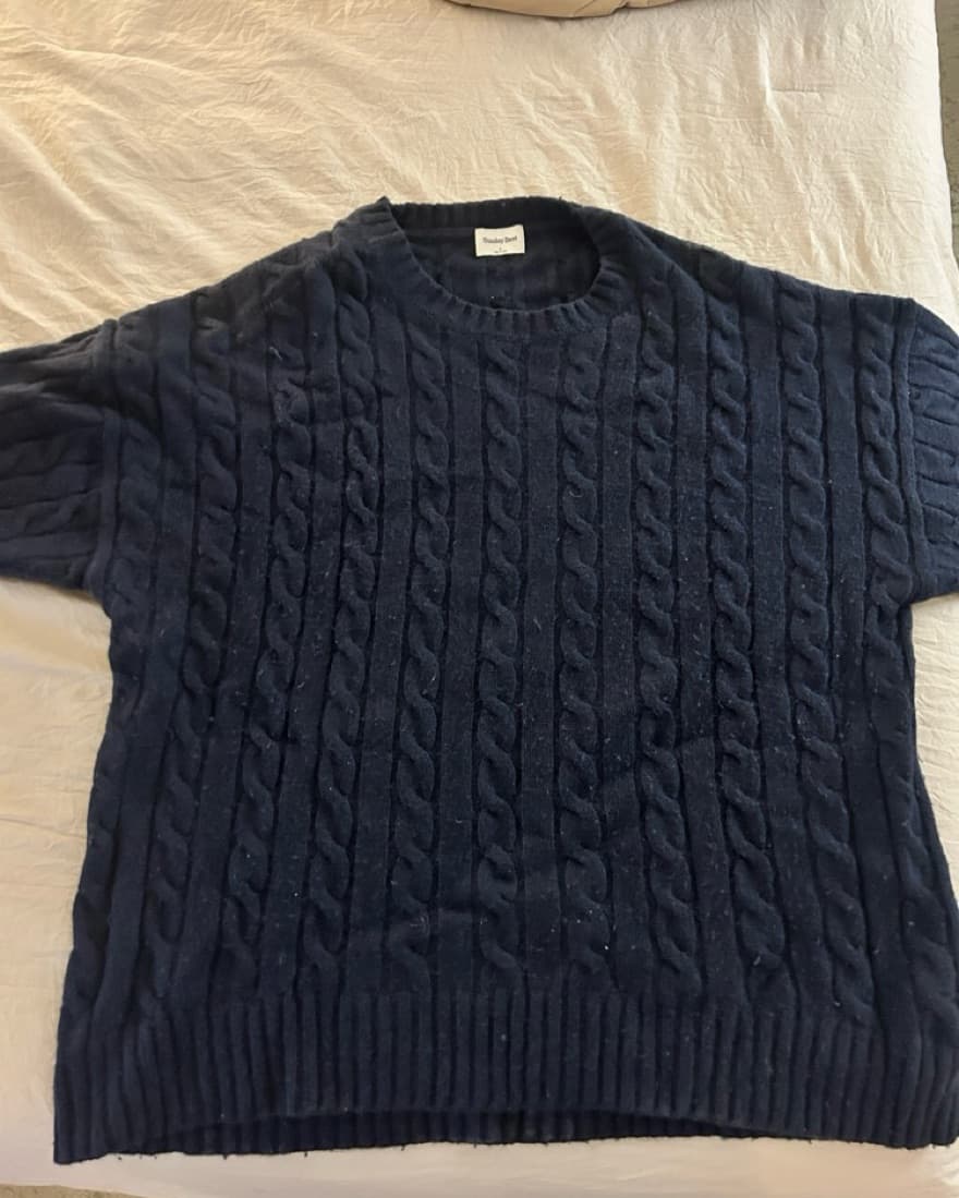 Navy Cable Knit  - Image 4