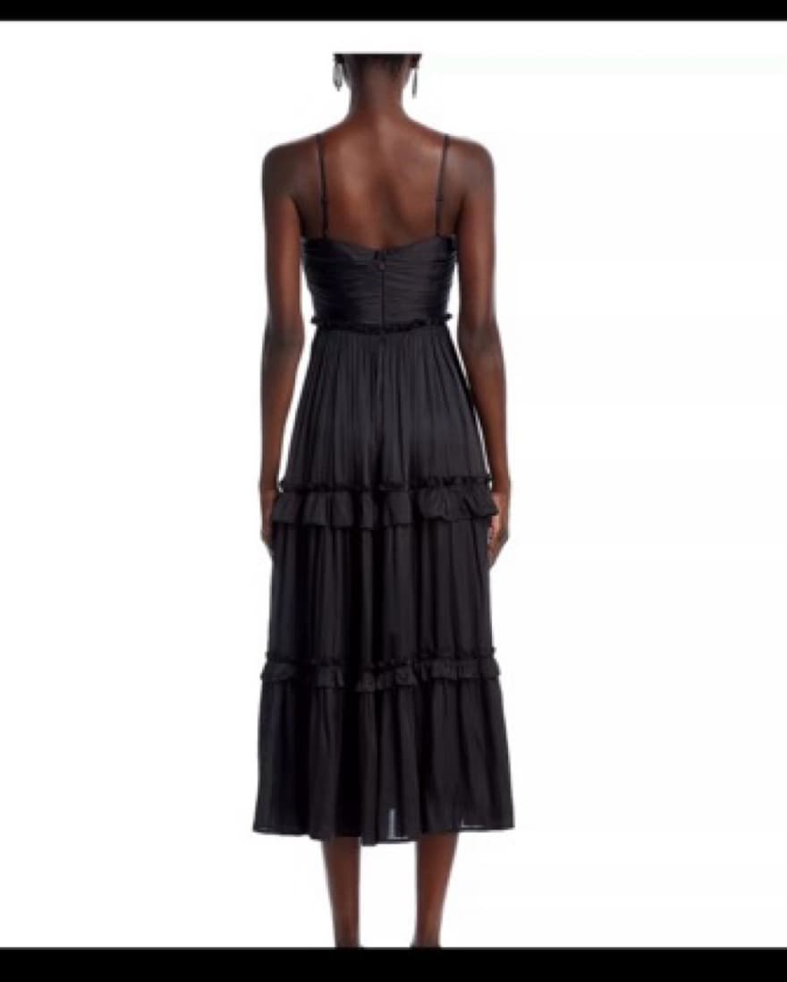 Aqua Black Dress Silk - Image 4