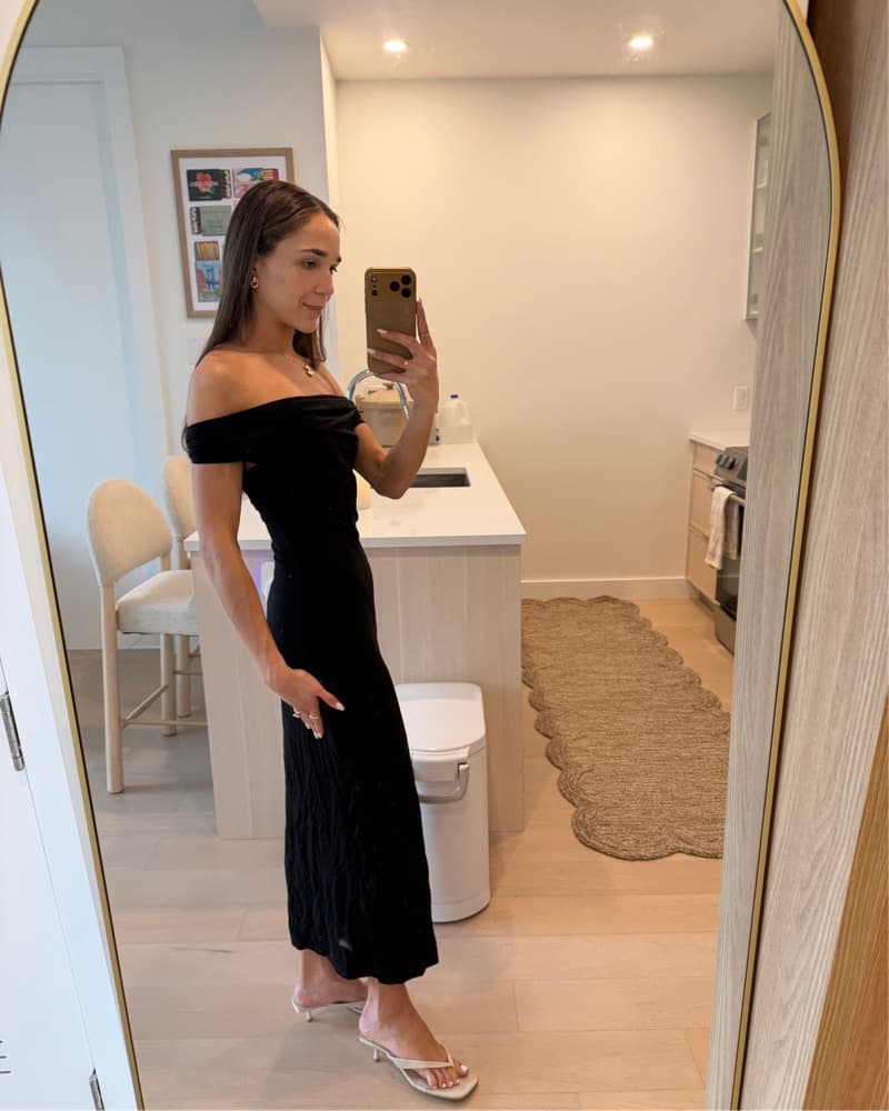 Reformation Off-the-Shoulder Midi Dress - Image 3