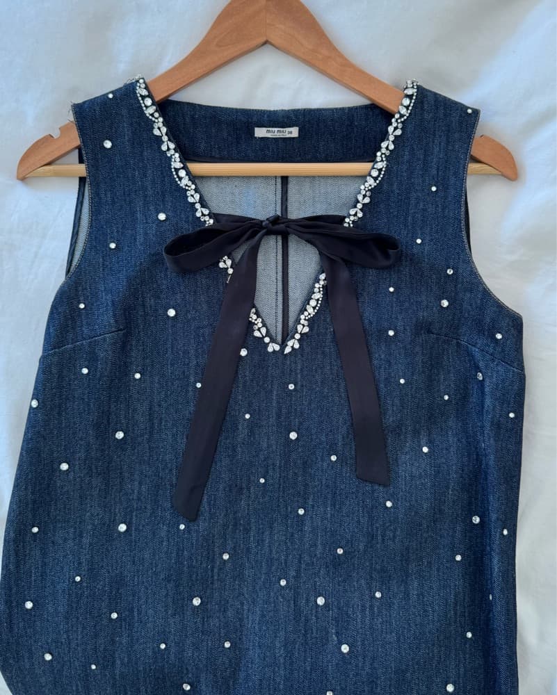 Miu Miu Sparkly Mini Dress - Image 1