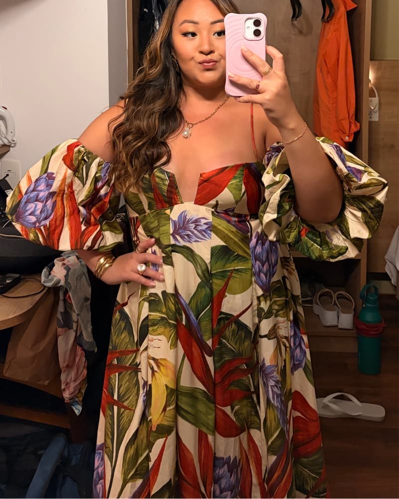 Farm Rio Tropical Puff Sleeve Dress - Image 2