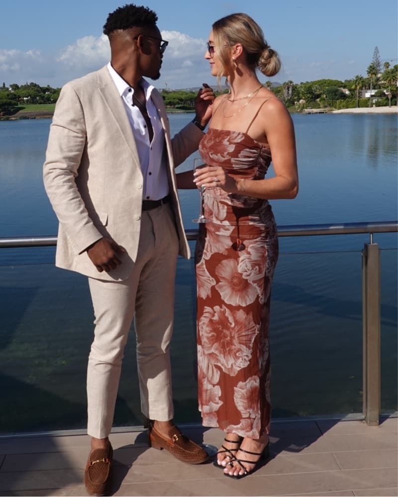 Brown Maxi Floral Dress - Image 1