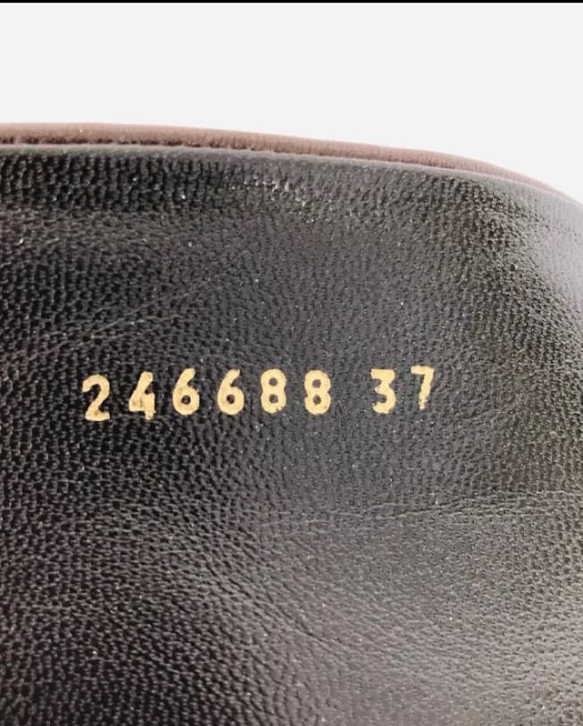 GUCCI size 37 brown leather heeled BOOTS - Image 4