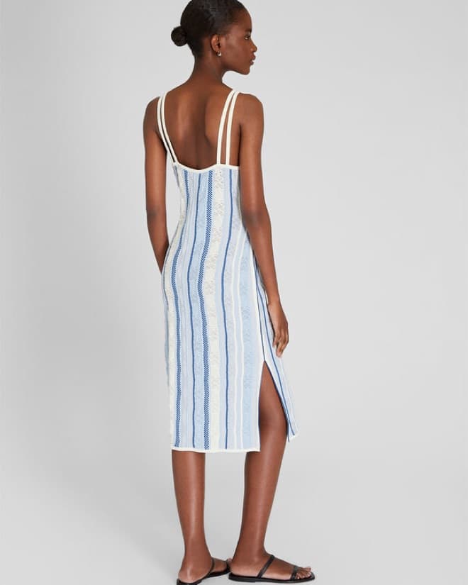Striped Knit Dress - Image 2