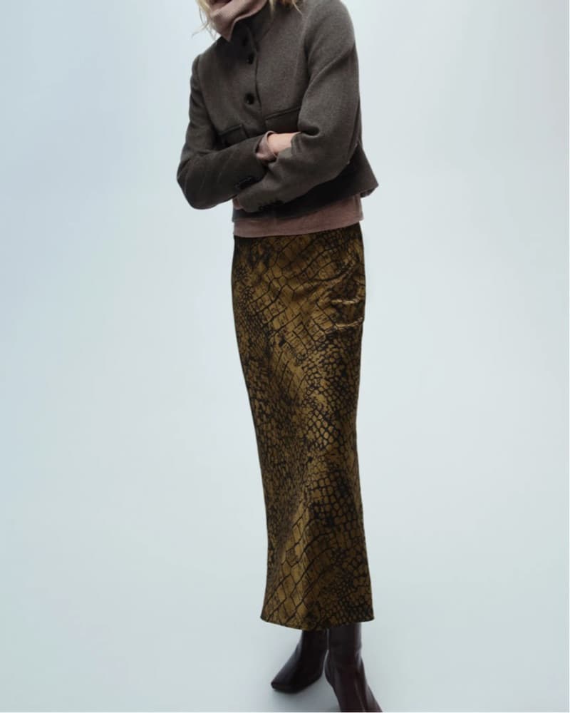 Crocodile Print Skirt - Image 4