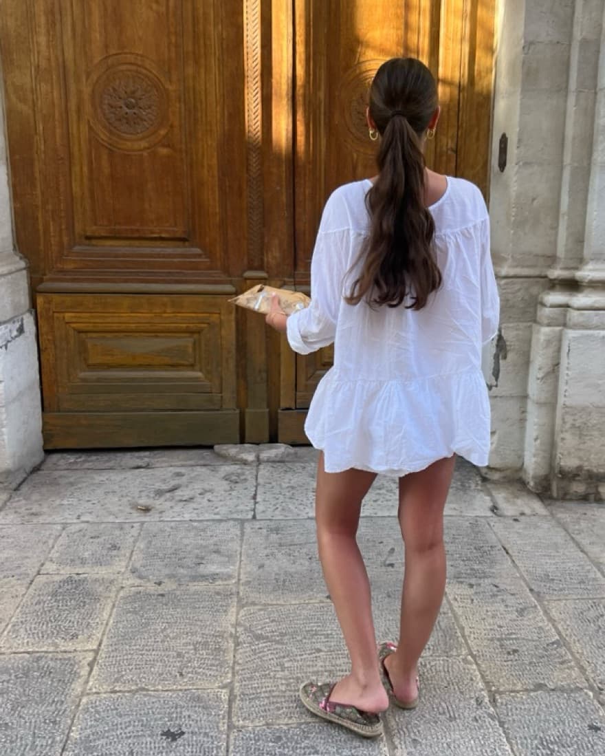 White Vintage Blouse / Tunic - Image 1