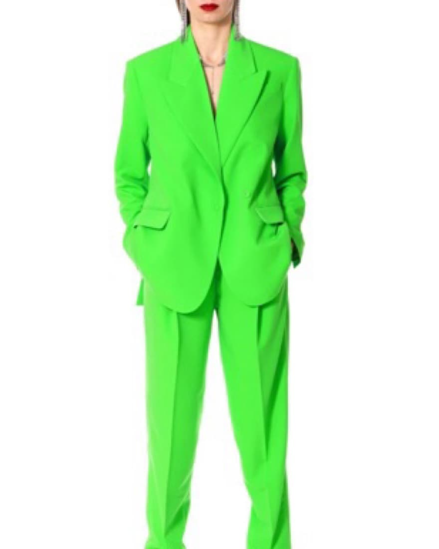 Wolf And Badger Ramona Neon Green Blazer - Image 4
