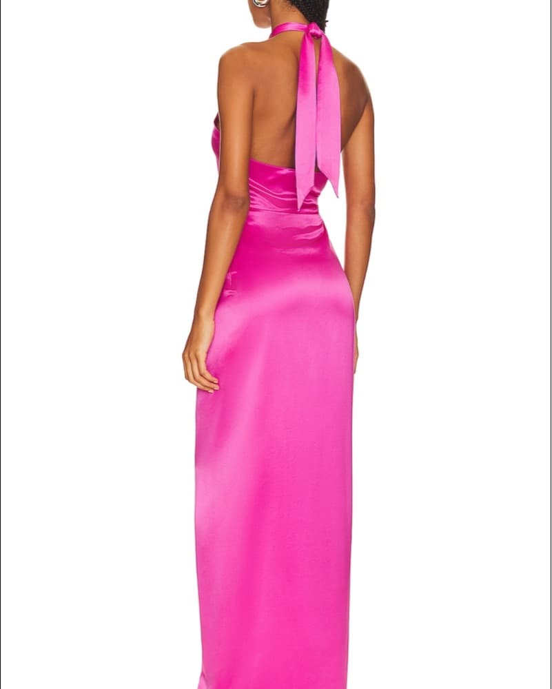Zadena Dress in Hot Magenta  - Image 2