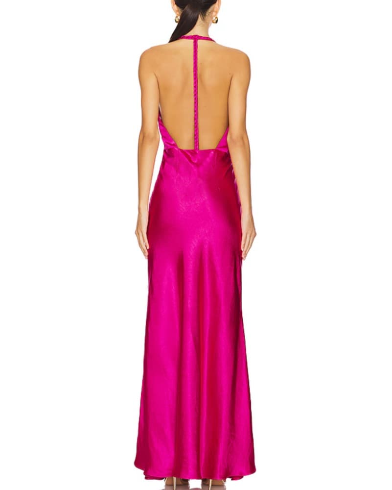 Elliatt Aria Maxi Dress In Fuschia - Image 3